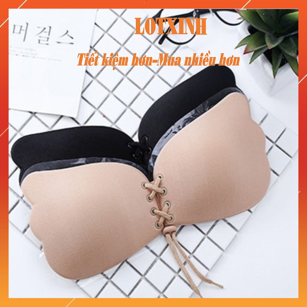 Áo lót dán ngực mẫu dây rút kiểu cánh tiên tạo khe chống tụt Sexy AOLOT17