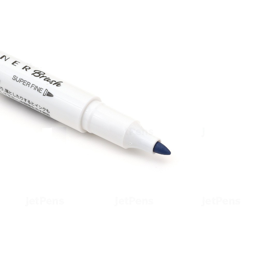 Bút lông đầu cọ Zebra Mildliner Double-Sided Highlighter Brush - Brush/ Extra Fine - Màu xanh lá nhạt (Mild Blue Green)