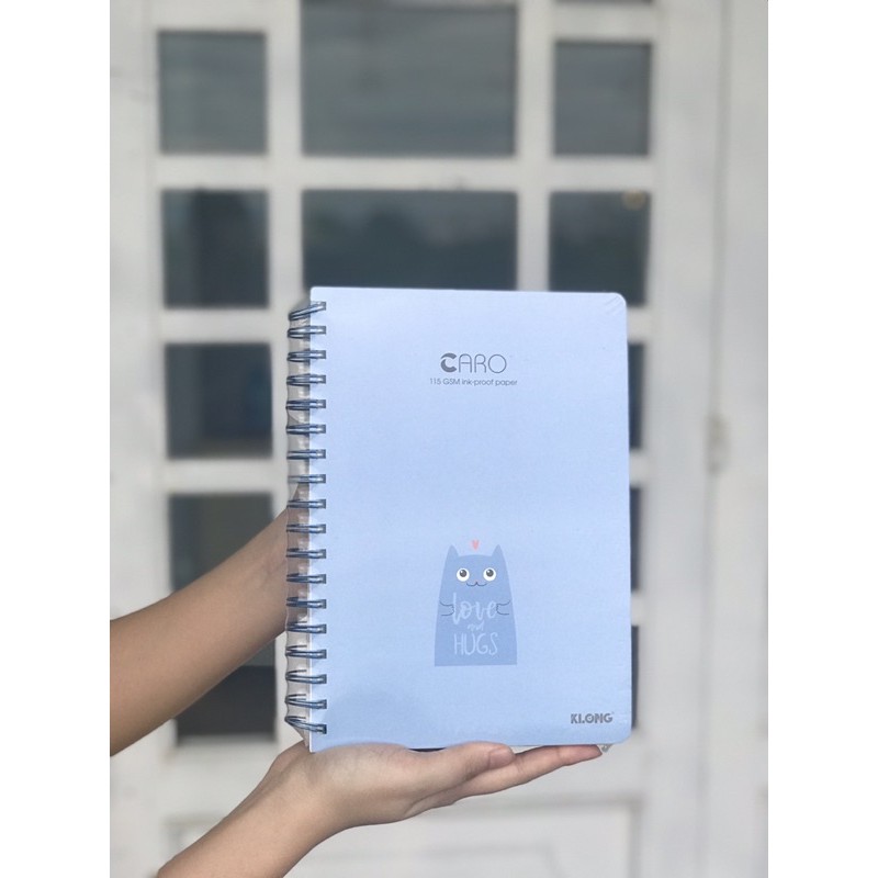 SỔ KLONG B5 200 trang CARO GÁY LÒ XO SIÊU DÀY (Đọc mô tả) - SỔ BULLET JOURNAL