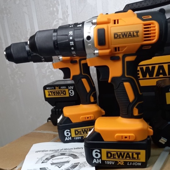 MÁY KHOAN PIN DEWALT 199V CÓ CHỔI THAN 100 %LÕI ĐỒNG