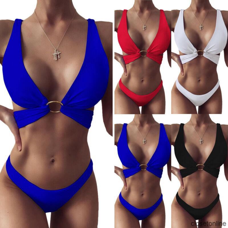 Sexy Bikini 2 mảnh Phối Dây Có Đệm Mút Gợi Cảm Thời Trang | BigBuy360 - bigbuy360.vn