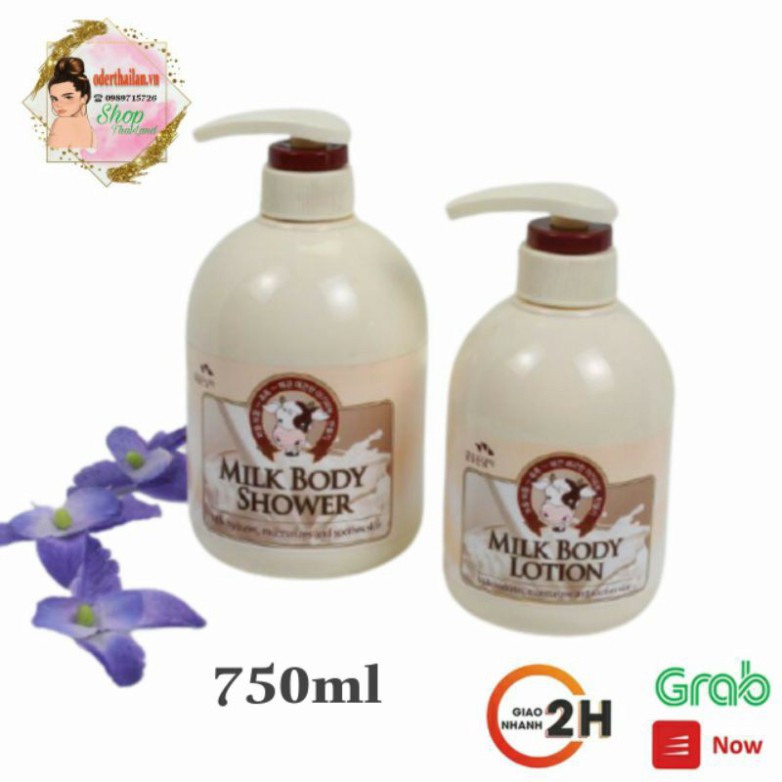 Sữa Tắm Milk Body Shower Con Bò Hàn Quốc 750ml