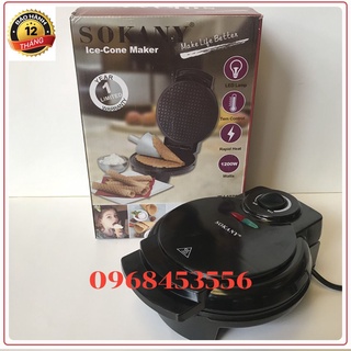 Máy làm vỏ ốc quế vỏ kem Sokany(Ice cream cone maker)
