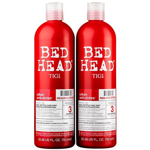 [COSFS4 HOÀN 10%]Cặp Dầu Gội Xả Phục Hồi Tóc Hư Tổn Tigi Bed Head Reha Twin - Màu Đỏ Level 3 chuẩn hàng nhật giá tốt