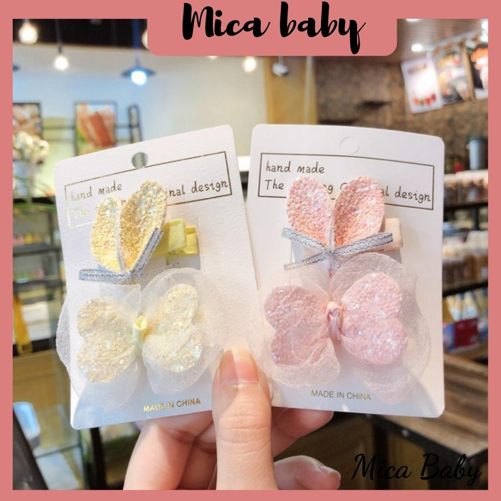 Set 2 kẹp tóc hình cánh đáng yêu cho bé Mica baby KT02