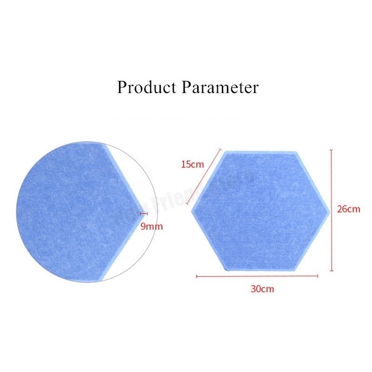 Miếng Dán Tường Hình Lục Giác Cách Âm Chống Ồn Trang Trí Nội Thất