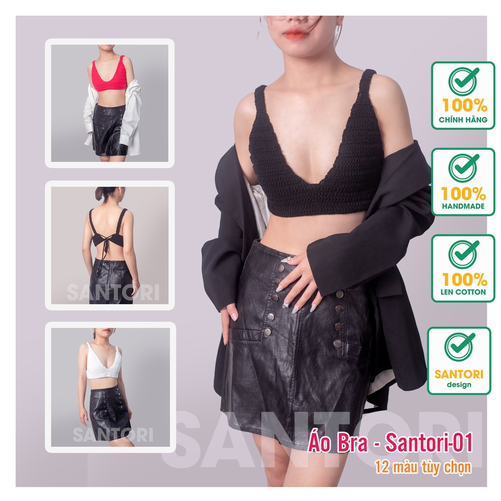 Áo tắm bikini Handmade đan móc SANTORI siêu chất cho các nàng