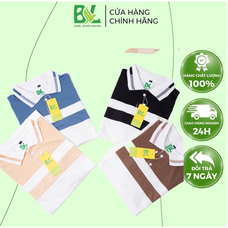 Áo Thun PoLo BL fashion Kiểu Trơn Pha Màu Cá Tính