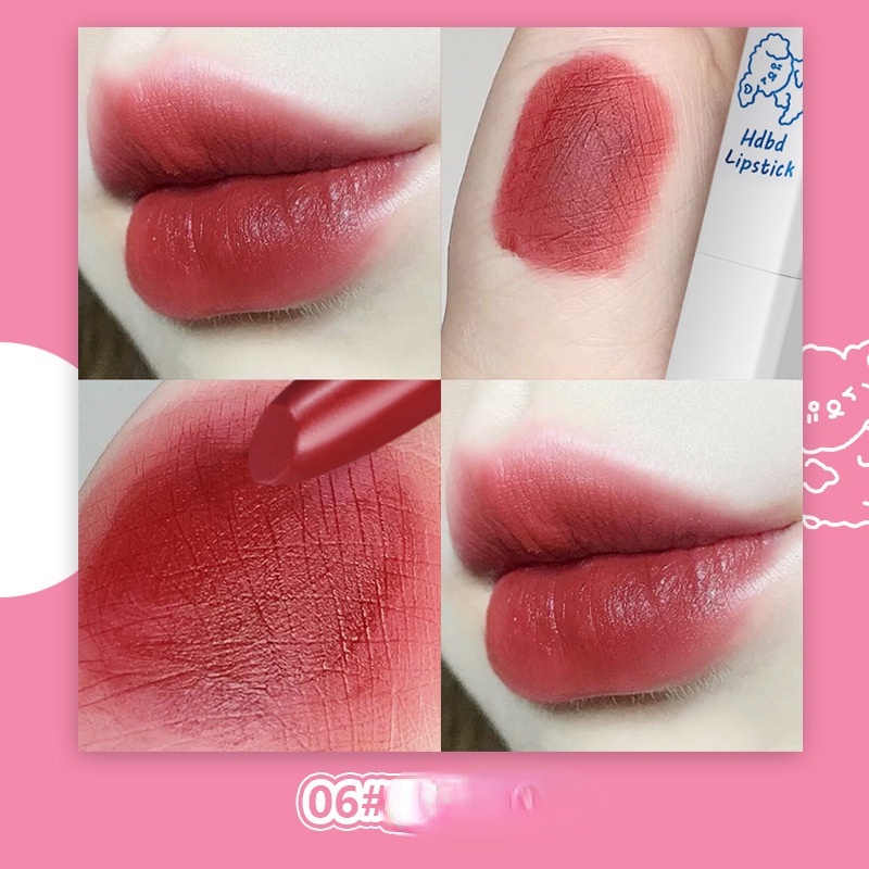 [Hàng Có Sẵn] Son Lì HDBD Thỏi Trắng Mịn Như Nhung