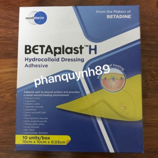 Betaplast H 0.3mm/10x10cm - băng vết thương
