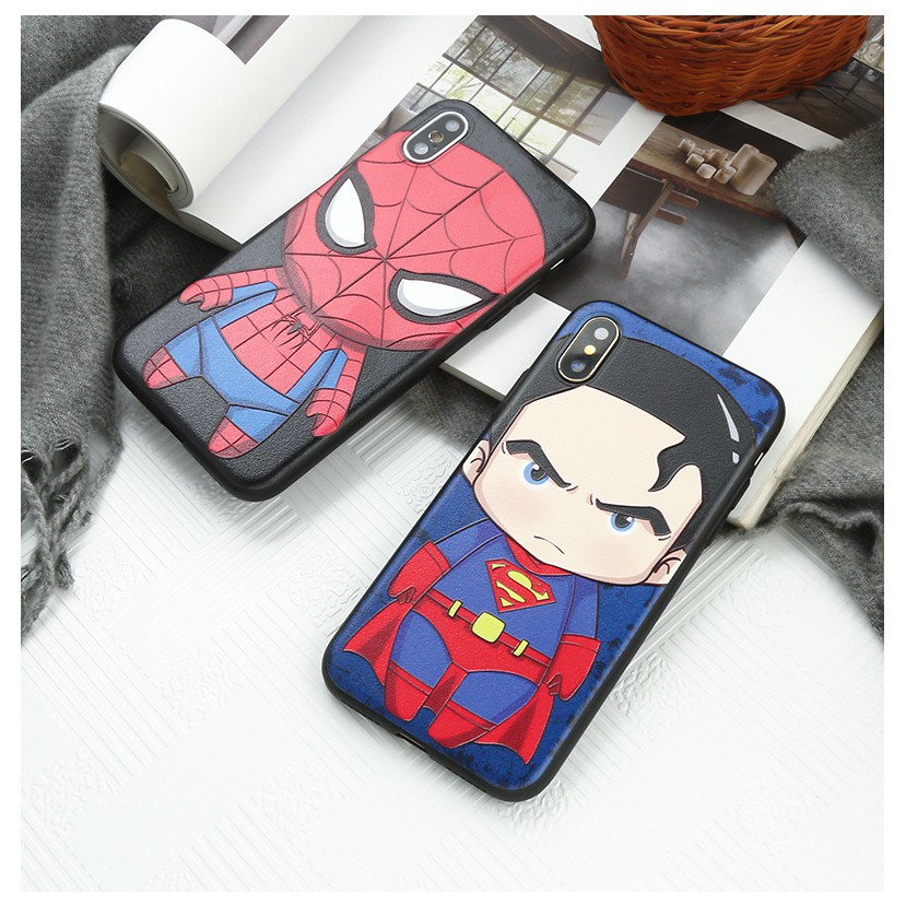 Ốp lưng IP Avengers Spider Man 7plus/8 plus/xs/ xsmax/ 11 /11 promax/12 pro/12 promax