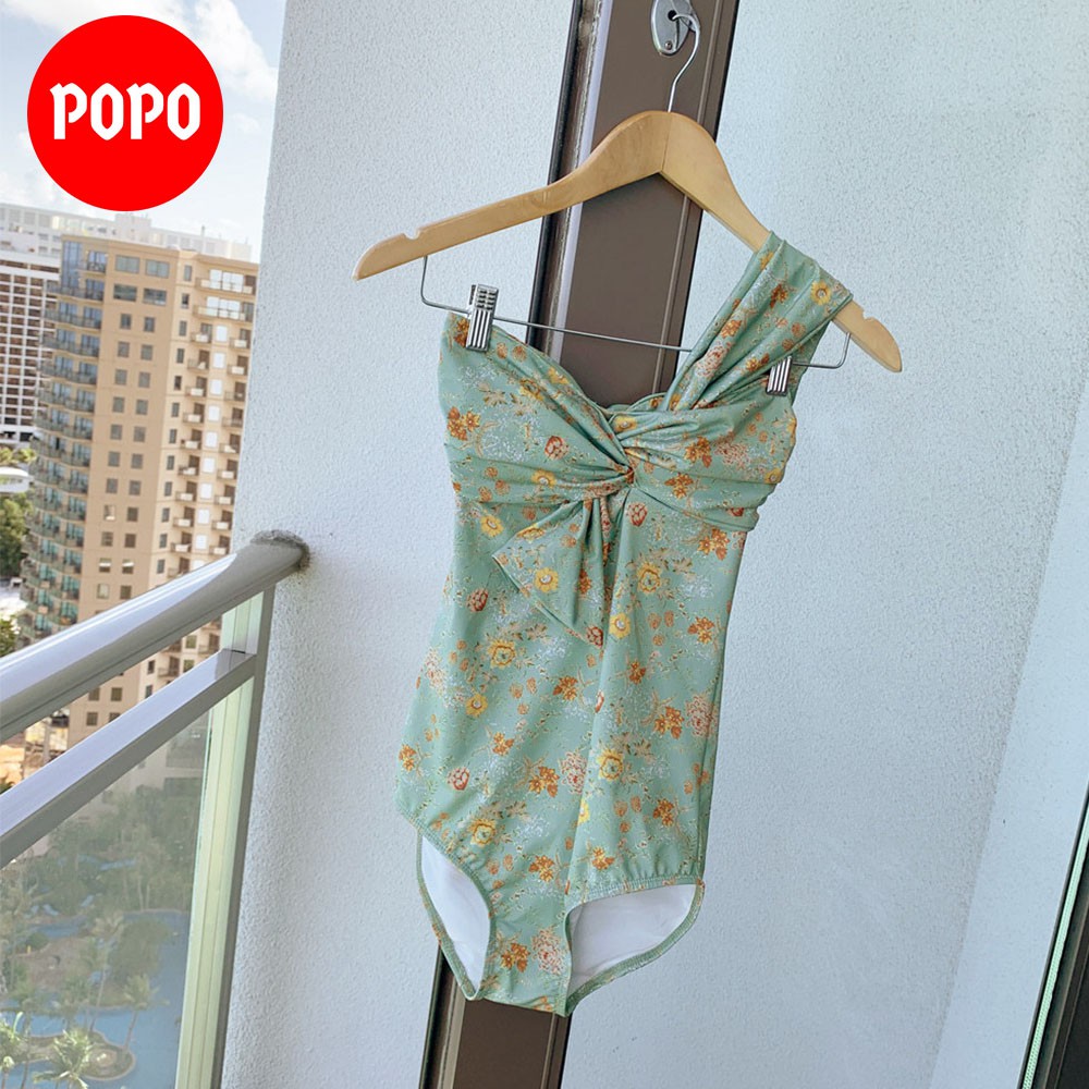 Áo tắm nữ 1 mảnh sexy bikini họa tiết hoa trong bộ sưu tập đồ đi biển 2021 POPO sw2337