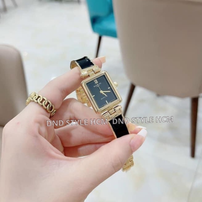 Đồng hồ nữ dây đá Sunri.se, đồng hồ nữ dây đá mặt chữ nhật chống nước kiểu dáng thời trang trẻ trung năng động -DNDSTYLE
