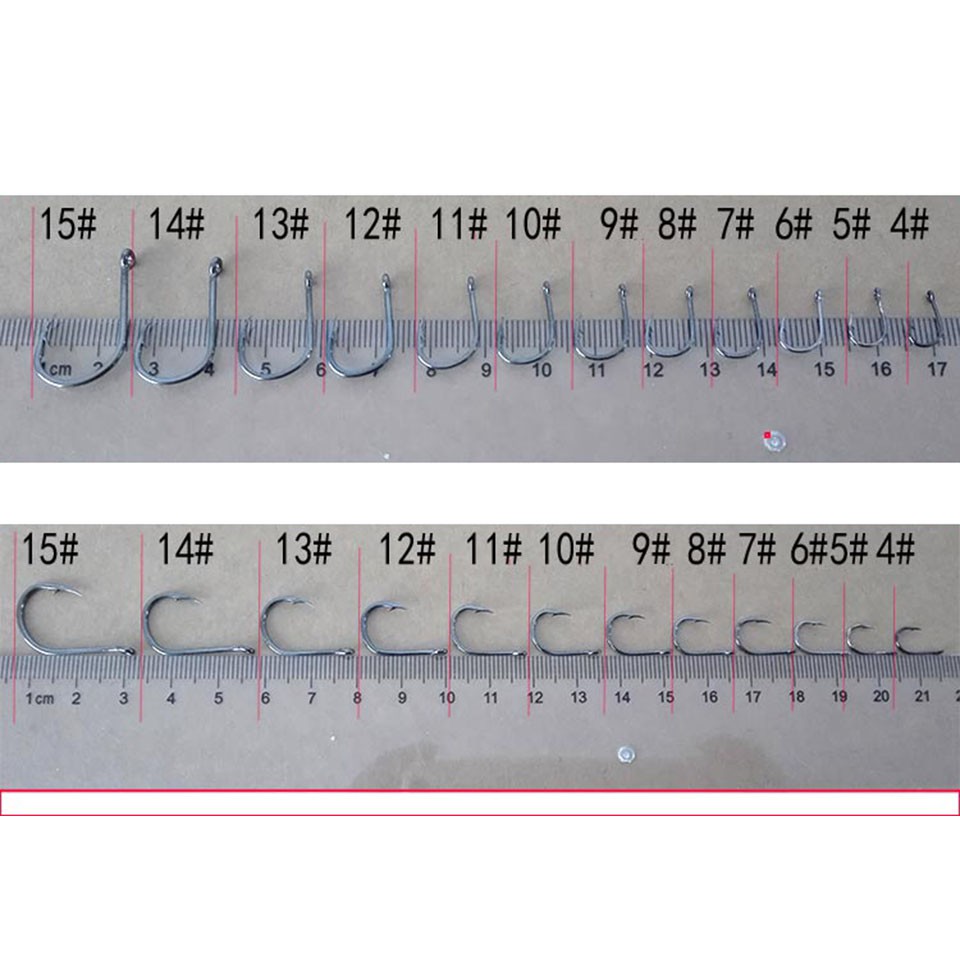 100lưỡi câu thủ công thép trắng chuyên rô,Lưỡi Câu Tháp Vàng Siêu Bén, Lưỡi Câu Cá Chép Rô Phi/Fishing Hook