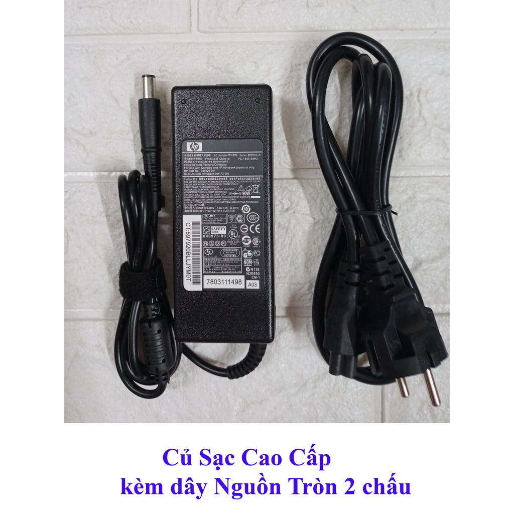 Sạc Laptop HP Probook 6440B 6560B 6570B OUTPUT 19V - 4.74A (90W) Chân Kim To kích thước 7.4mm x 5.0mm - Hàng Nhập Khẩu