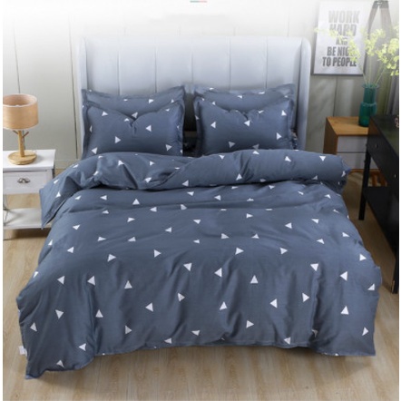 Ga bọc đệm bo chun-vải cotton poly mềm mịn-1m2/1m4/1m6/1m8-mẫu kẻ râu ghi | BigBuy360 - bigbuy360.vn