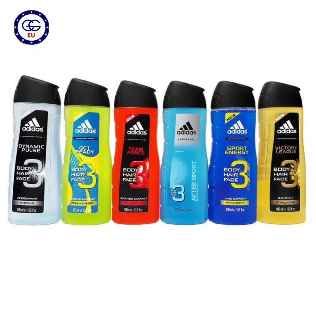 Sữa tắm gội nam Adidas 3in1 cấp ẩm cho da, hương thơm nam tính, , nội địa Châu Âu, GGEU | BigBuy360 - bigbuy360.vn