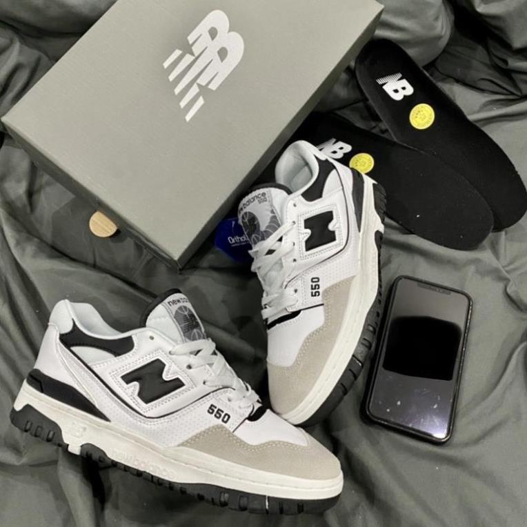 Giày n.𝐞.𝐰 𝐛.𝐚.𝐥𝐚.𝐧.𝐜𝐞 𝟓.𝟓𝟎 'White Green' B550, N.B550 xanh lá bản SC BẢN N.EW,N.b550 TRẮNG ,Xanh Lá , Xanh Biển