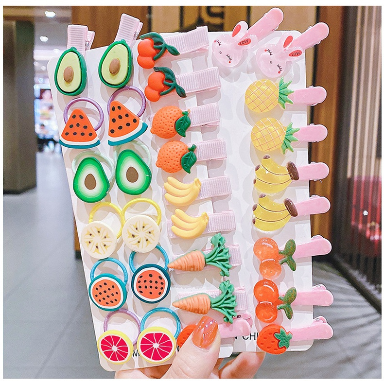 Set 10 kẹp tóc xinh xắn cho bé gái tùy chọn kiểu dáng