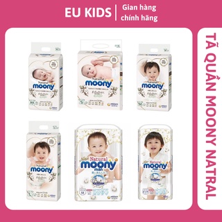 Bỉm Moony Natural  Nội Địa Chính Hãng - Tã,Bỉm Moony Dán/Quần Đủ Size NB63/S58/M48/L36/XL32 - EUKIDS