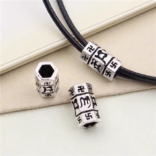 Charm bạc thái lục tự đại minh chú - charm bạc 925