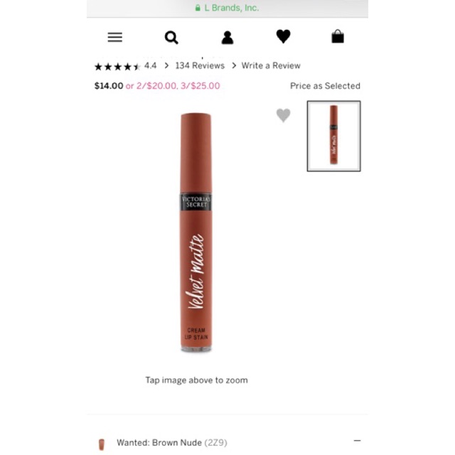 Son VICTORIA SECRET MATTE VELVET (full màu)