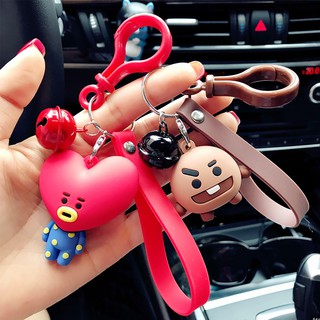 Móc khóa BTS BT21 nhựa ABS