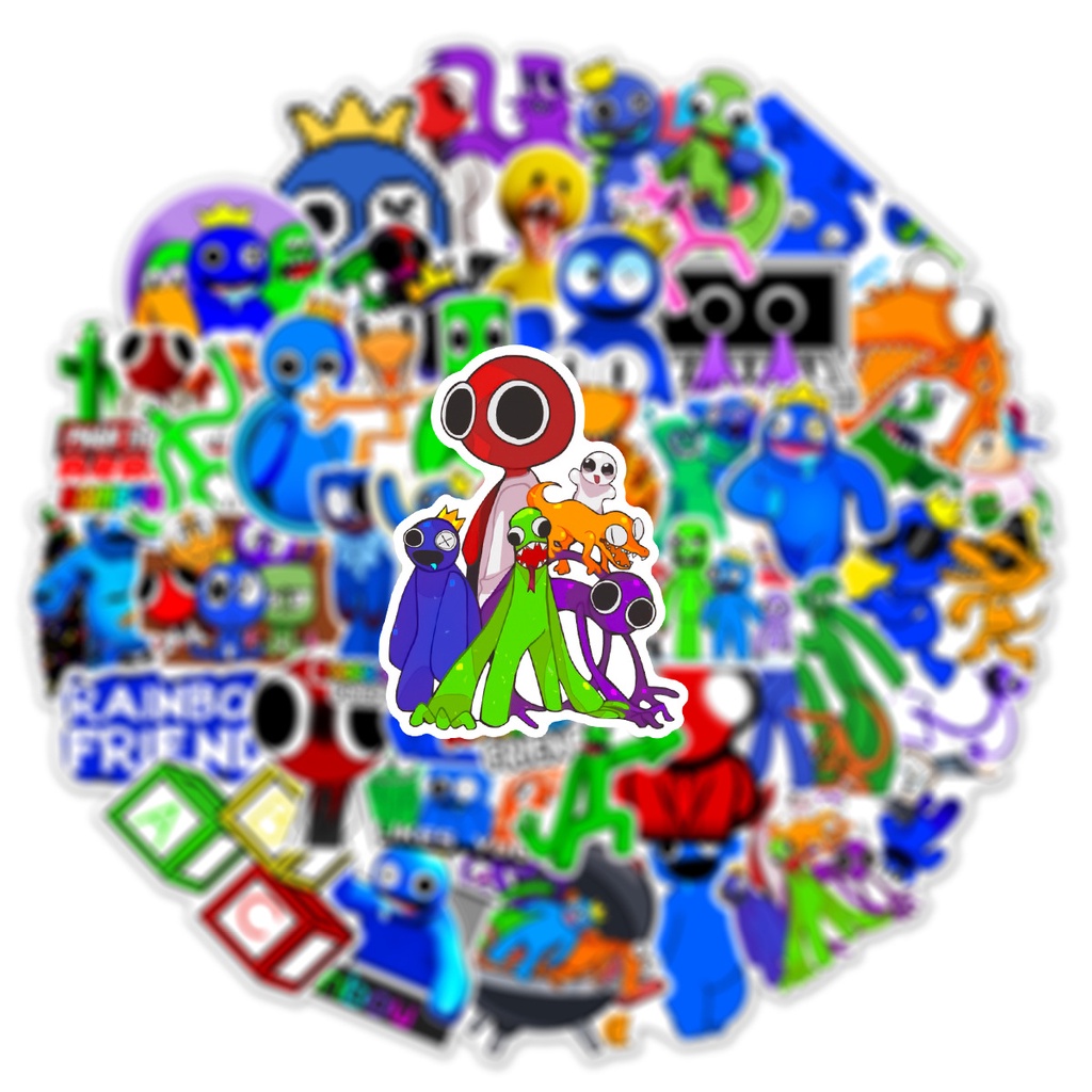 ❉ Bạn Bè Cầu Vồng < ROBLOX > Series 01 Hình Dán ❉ Bộ 50 Hình Dán Dùng Trang Trí Vali Laptop Ván Trượt DIY