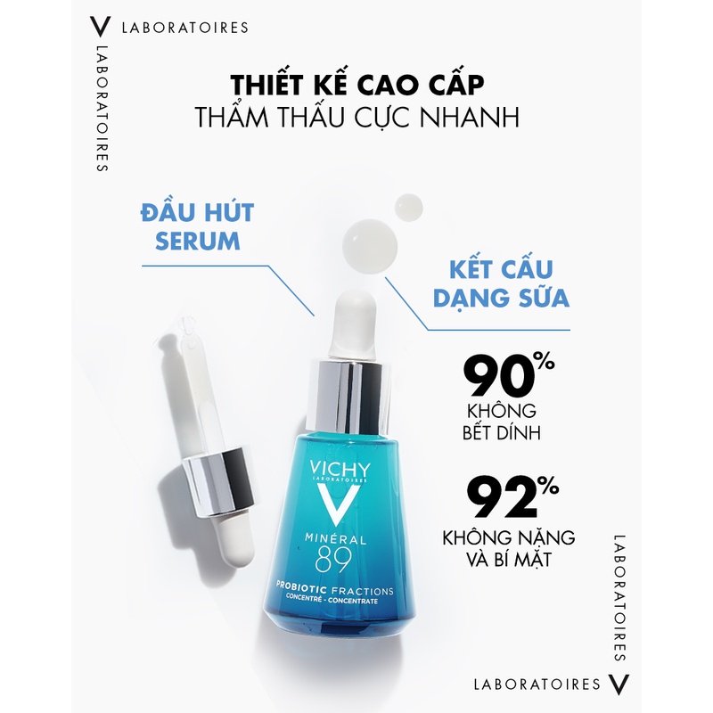 Vichy Tinh chất giải cứu làn da tức thì Mineral 89 Probiotic Fractions 30ml