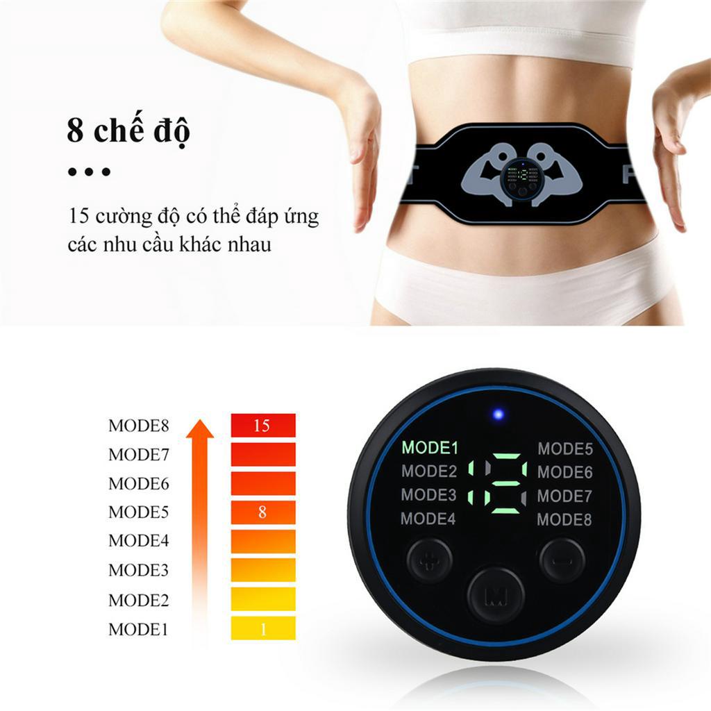 Máy massage CkeyiN EMS MG100H dụng cụ tập thể dục cơ bụng đốt mỡ giảm cân