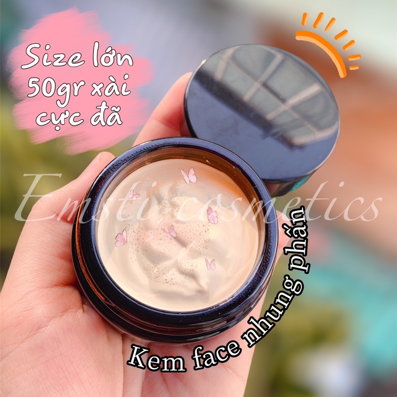 KEM FACE NHUNG PHẤN CAO CẤP  - Dưỡng trắng da và makeup