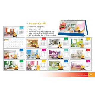 Combo 10 cuốn lịch để bàn 2020