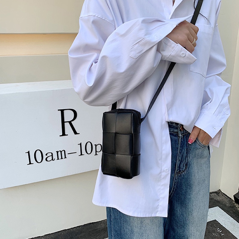 Túi Đeo Chéo Hình Vuông Cỡ Nhỏ Phong Cách Hàn Quốc Đơn Giản Thời Trang Cho Nữ