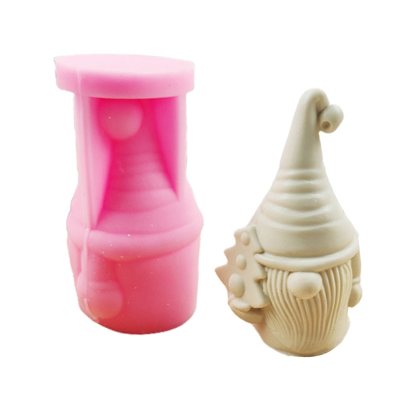 Khuôn Silicone Làm Xà Phòng Đất Sét Hình Ông Già Noel