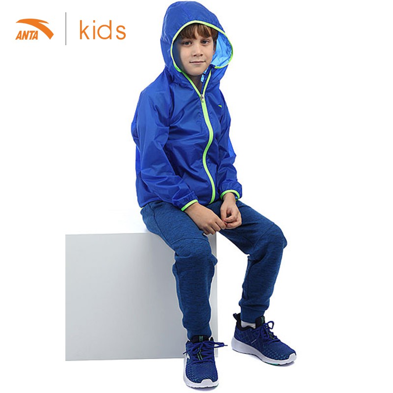 Áo khoác Jacket bé trai Anta Kids Running W35725601-4