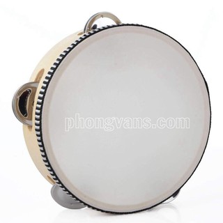 Trống lắc trẻ em bằng gỗ 6inch cho các bé mầm non