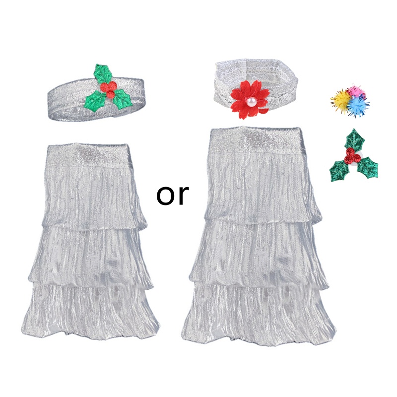 Đầm Thời Trang Giáng Sinh Thủ Công Xinh Xắn Cho Búp Bê