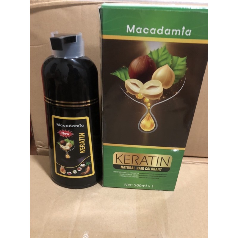 DẦU GỘI PHỦ BẠC MACADAMIA NÂU/ĐEN HIỆU QUẢ NGAY LÀN ĐẦU TIÊN