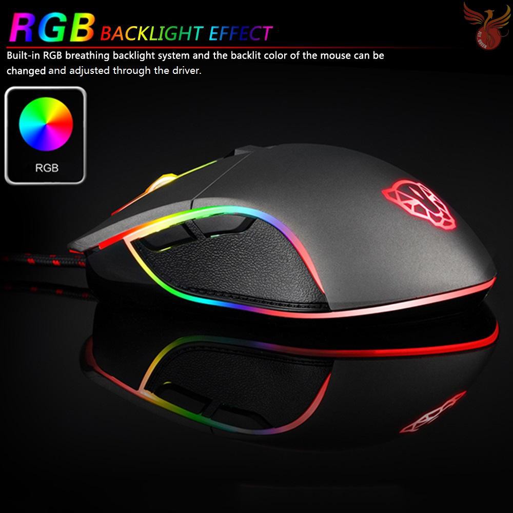 Chuột Gaming Motospeed V30 Quang Học Có Dây 6 Nút Bấm 3500dpi