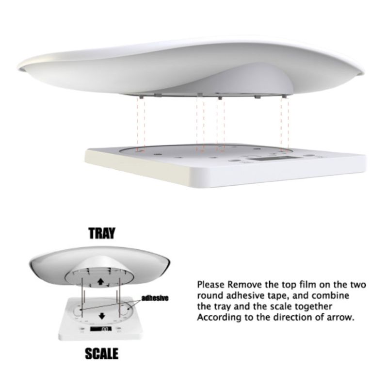 Cân kkvi đa chức năng với khay cao 29.5cm/11.6in)/ đo lường trọng lượng chính xác 22lb cho trẻ em và người lớn