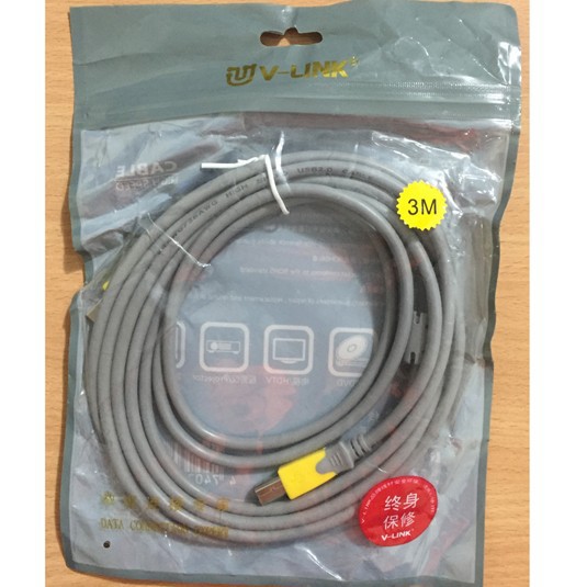 Dây Cáp U-Vlink USB Chính Hãng Kết Nối Máy In 1.5m 3m 5m 10m 15m 20m 25m 30m Hàng Cao Cấp