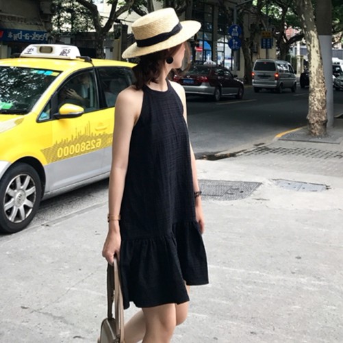 Đầm Hai Dây Ôm Eo Hàn Quốc s-2xl] Hàn Quốc Cho Nữ