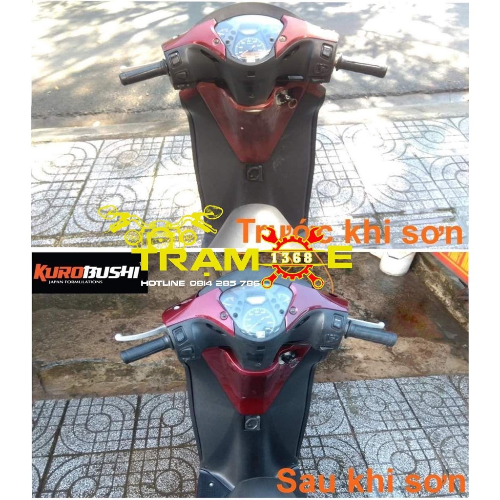 SƠN SAMURAI GÓI COMBO SƠN MÀU ĐỎ ĐÔ HONDA GỒM 4 CHAI, hàng xịn giá tốt, hàng xịn giá tốt