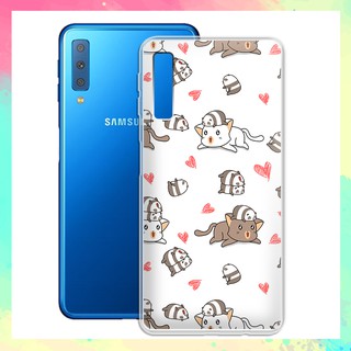 [FREESHIP ĐƠN 50K] Ốp lưng Samsung Galaxy A7 2018 / A750 in hình gấu trúc chibi cute - 01029 Silicone Dẻo
