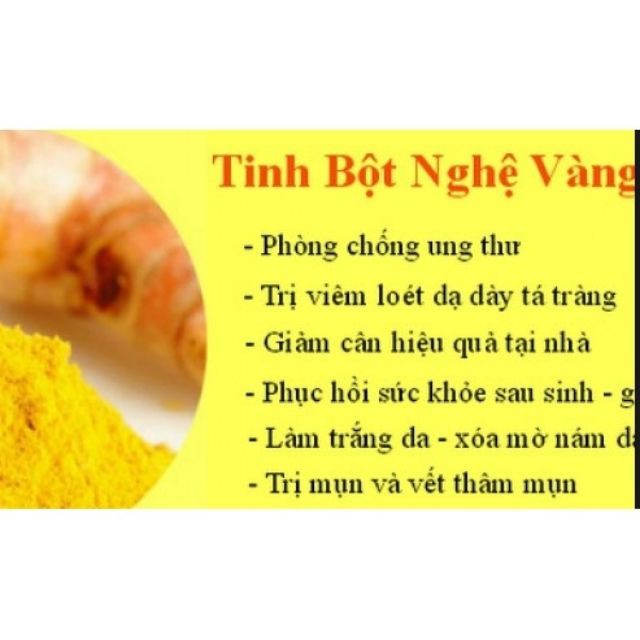 HOT ( TRỊ RẠN DA SAU SINH)100gr Tinh Bội Nghệ 100% Nguyên Chất.