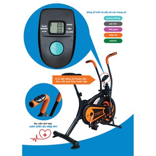 Xe Đạp Tập Thể Dục MO 2060 Đo Nhịp Tim
