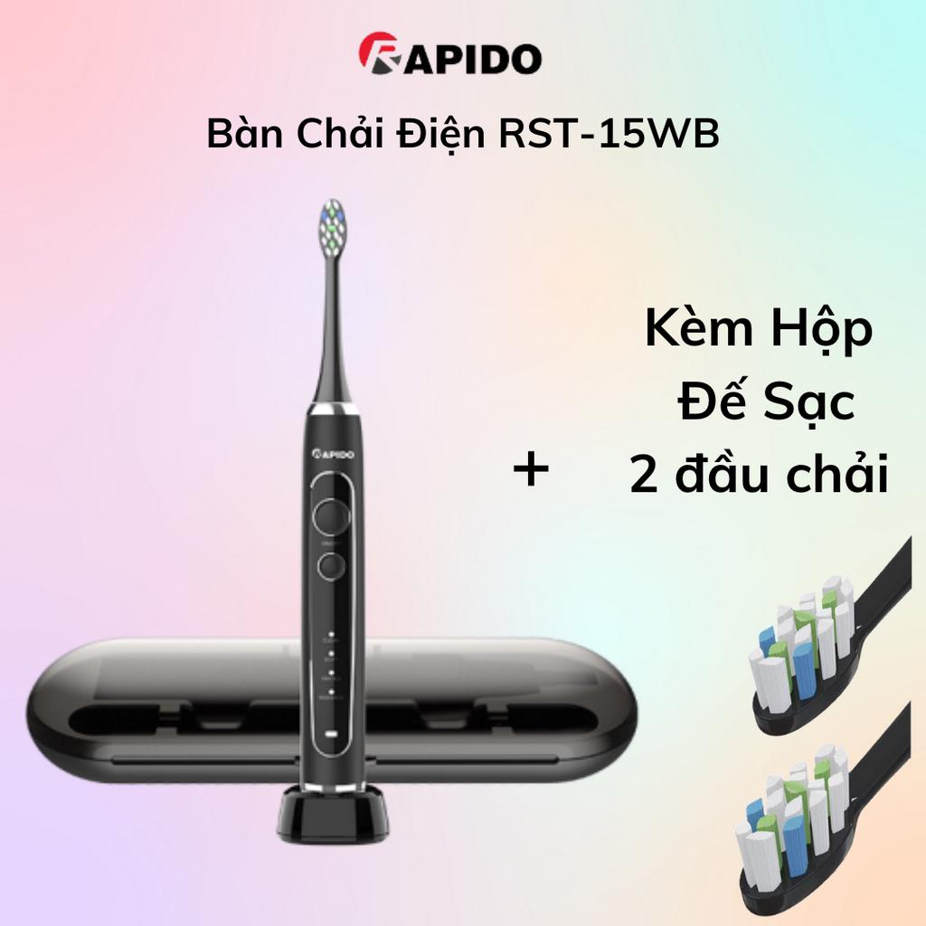 Bàn chải điện thông minh Rapido RST-15CW/WB - Hàng chính hãng