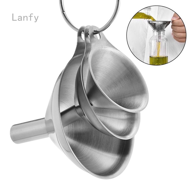 Lanfy1 Set 3 Phễu Inox Mini