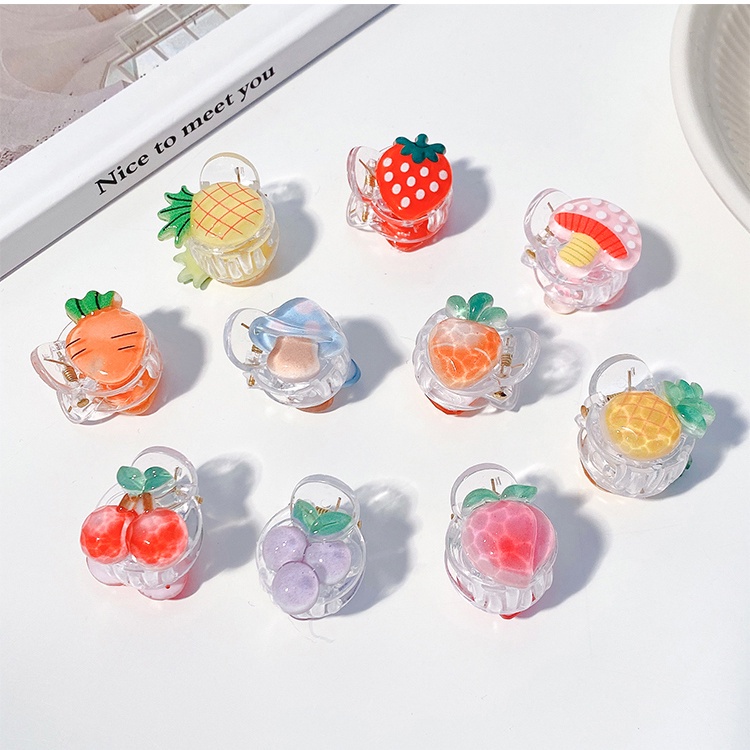 Kẹp Tóc Nhỏ Không Gây Đau Màu Cầu Vồng Dễ Thương Cho Bé Gái