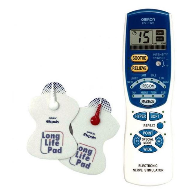 Máy massage xung điện Omron HV-F128. Mat-xa giảm đau cổ vai gáy